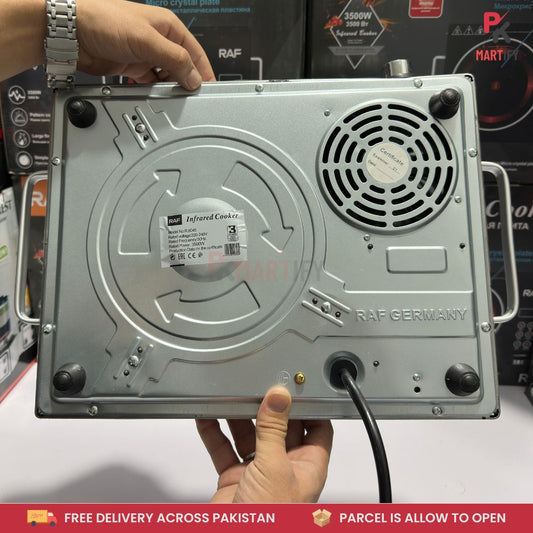 RAF Electric Infrared Cooker R.8045 – 3500W Ceramic Electric Stove – Energy Efficient Stove for Pakistani Kitchens